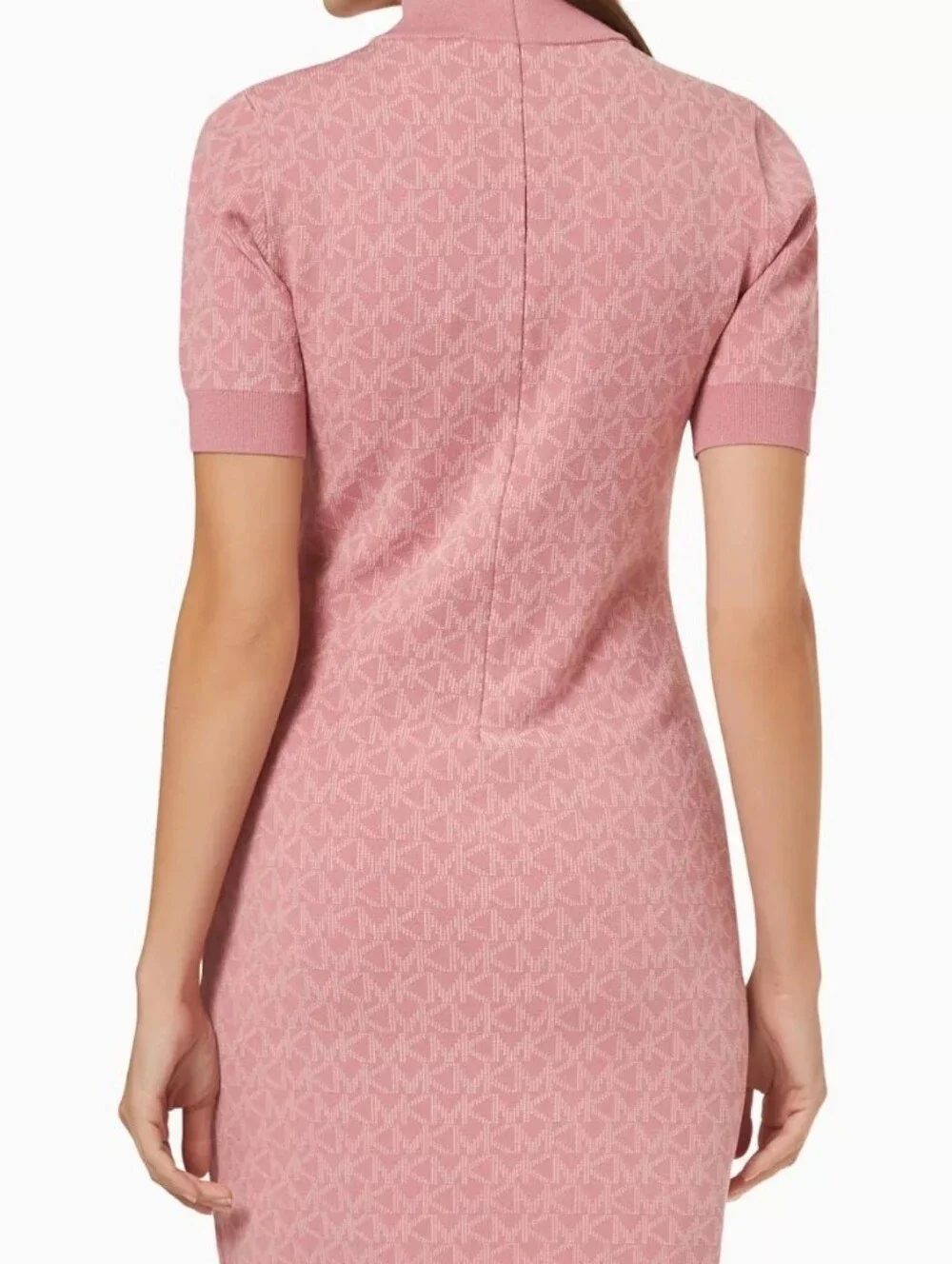 Michael Kors Dusty Rose Ribbed Bodycon Dress Sz Small Nwt